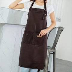 Waterproof Adjustable Suspenders Apron Restaurant Waiter Work Clothes