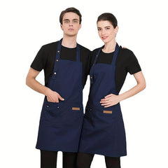 Waterproof Adjustable Suspenders Apron Restaurant Waiter Work Clothes