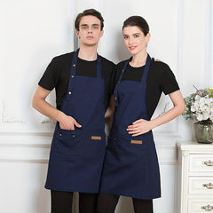 Waterproof Adjustable Suspenders Apron Restaurant Waiter Work Clothes