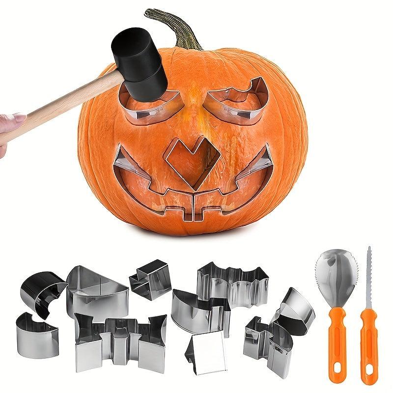Halloween Pumpkin Carving Set Stainless Steel DIY Pumpkin Lantern Carving Tools