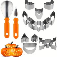 Halloween Pumpkin Carving Set Stainless Steel DIY Pumpkin Lantern Carving Tools