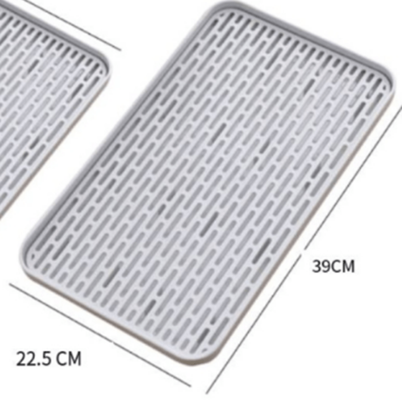 Double Layer Drainer Tray Dish Drying Rack Cup Storage Tray