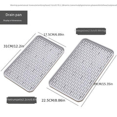 Double Layer Drainer Tray Dish Drying Rack Cup Storage Tray