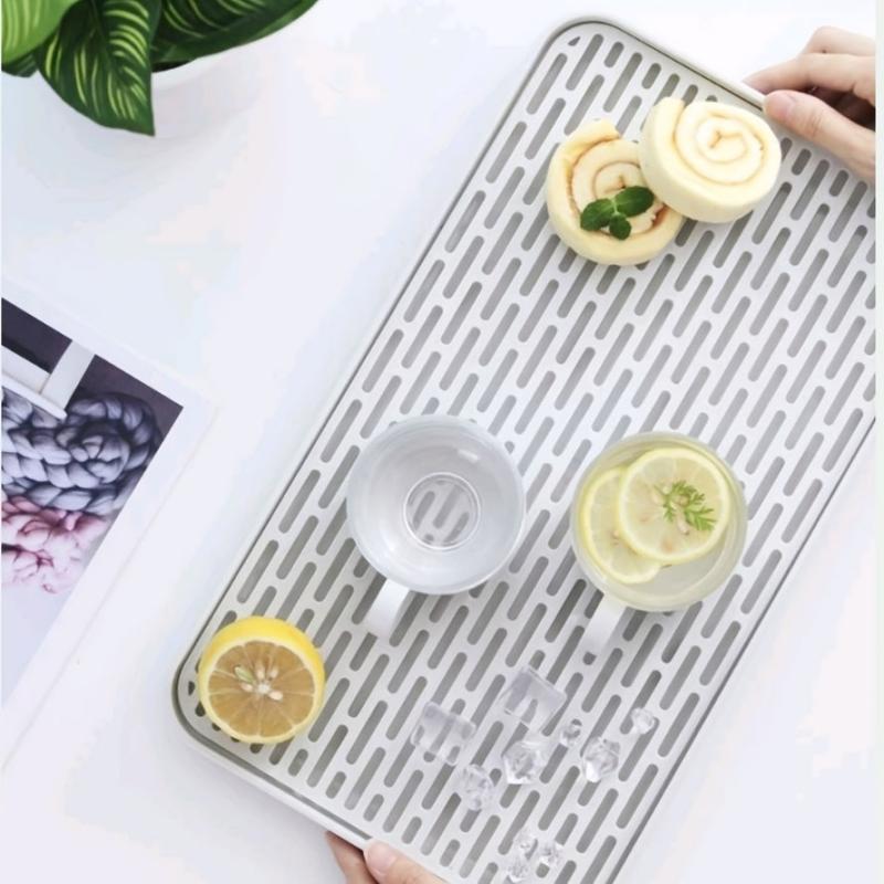 Double Layer Drainer Tray Dish Drying Rack Cup Storage Tray