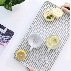 Double Layer Drainer Tray Dish Drying Rack Cup Storage Tray