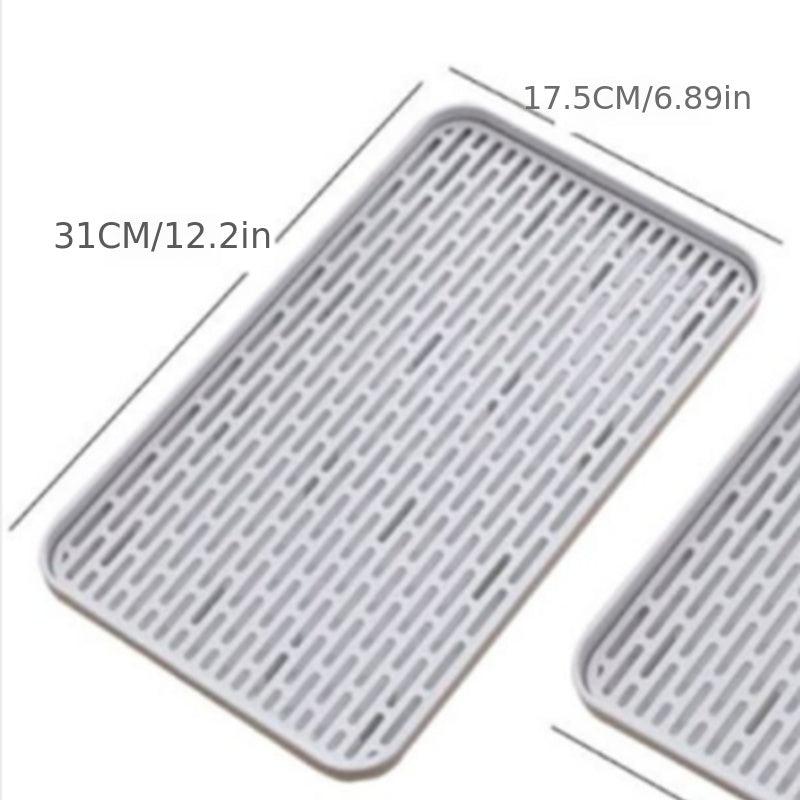 Double Layer Drainer Tray Dish Drying Rack Cup Storage Tray
