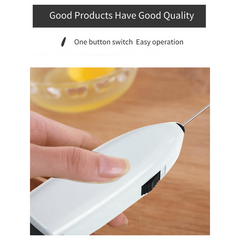 Handheld Milk Frother, Egg Beater - Automatic Foam Maker for Coffee, Matcha