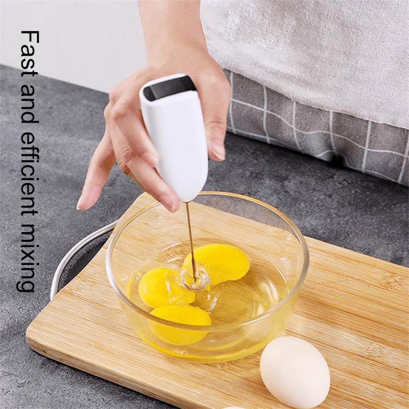 Handheld Milk Frother, Egg Beater - Automatic Foam Maker for Coffee, Matcha