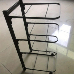 1pc Kitchen Shelf Pots And Pans Storage Rack Countertop Corner Shelf