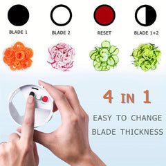 Veggie Spiral Cutter 10-16cm: Large Vegetable Slicer