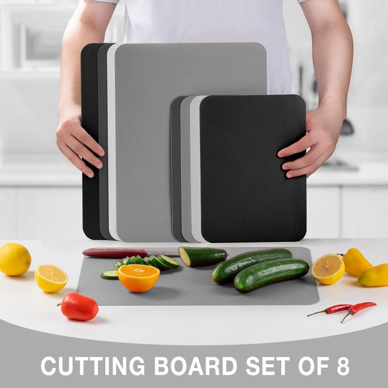 8pcs Chopping Board Set Plastic Cutting Boards For Kitchen BPA Cutting Board Set