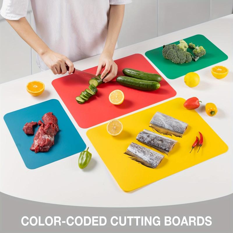 8pcs Chopping Board Set Plastic Cutting Boards For Kitchen BPA Cutting Board Set