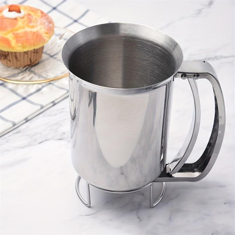 Handheld Stainless Steel Batter Separator Cupcake Funnel