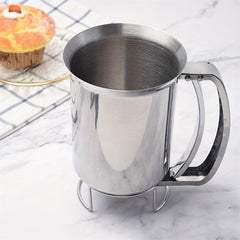 Handheld Stainless Steel Batter Separator Cupcake Funnel