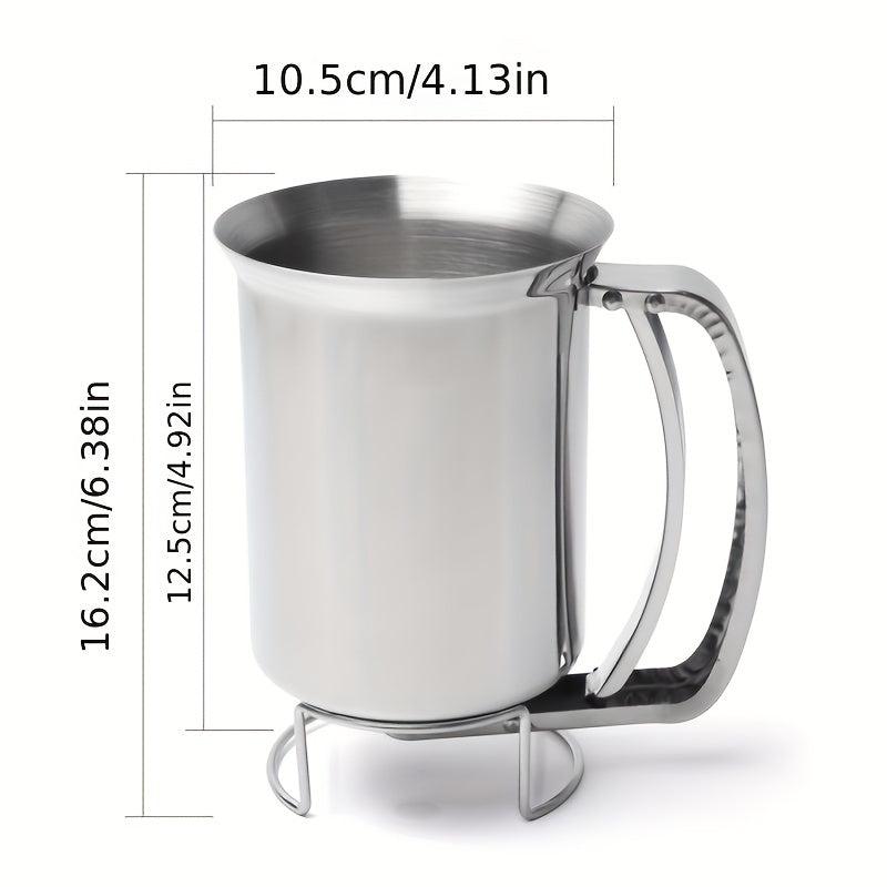 Handheld Stainless Steel Batter Separator Cupcake Funnel