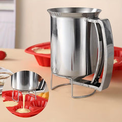 Handheld Stainless Steel Batter Separator Cupcake Funnel
