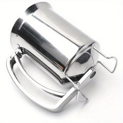 Handheld Stainless Steel Batter Separator Cupcake Funnel