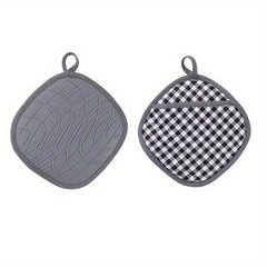 Silicone Oven Mitts Heat Resistant Non Slip BPA Pot Holder Soft Lining