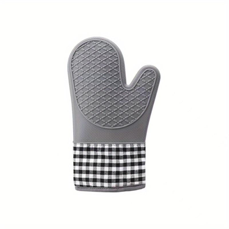 Silicone Oven Mitts Heat Resistant Non Slip BPA Pot Holder Soft Lining