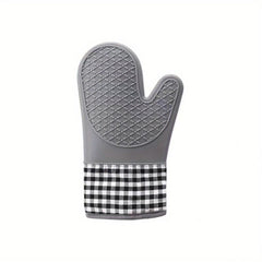 Silicone Oven Mitts Heat Resistant Non Slip BPA Pot Holder Soft Lining