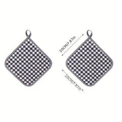 Silicone Oven Mitts Heat Resistant Non Slip BPA Pot Holder Soft Lining