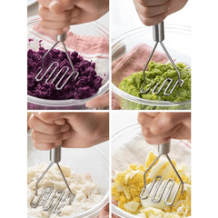 Stainless Steel Potato Masher for Smooth Mashed Potatoes