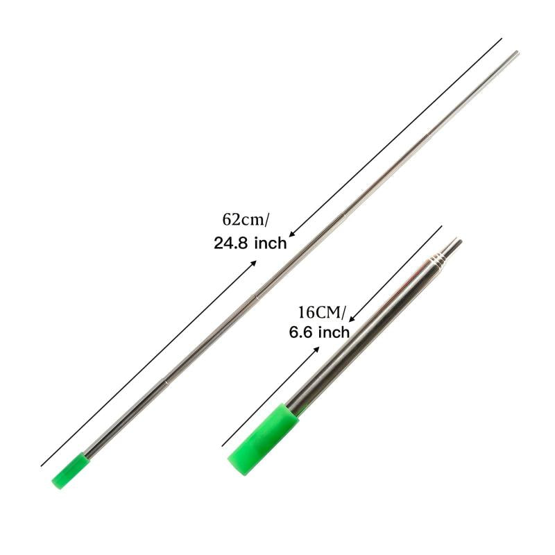 10pcs Roasting Sticks and Fork Set with Silicone Brush and Blow Fire Tube
