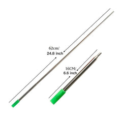 10pcs Roasting Sticks and Fork Set with Silicone Brush and Blow Fire Tube