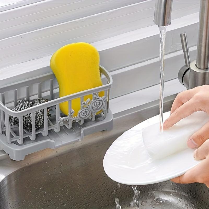 Large Plastic Rag Rack for Countertop and Sink Sponge Storage