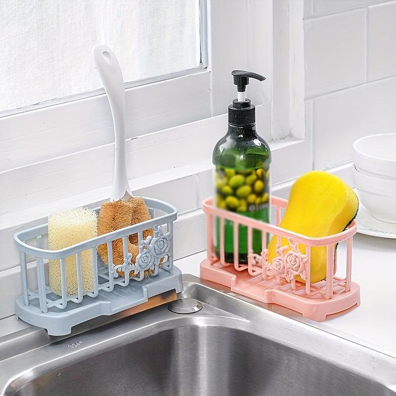 Large Plastic Rag Rack for Countertop and Sink Sponge Storage