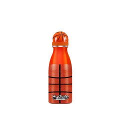 Stainless Steel Insulated Sports Bottle w/ Basketball Texture - Outdoor & Sports
