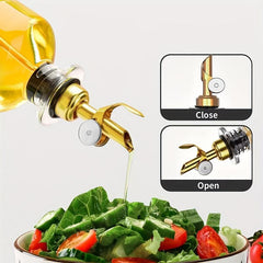 Stainless Steel Olive Vinegar Pourer Stopper Spout Kitchen Gadget