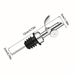 Stainless Steel Olive Vinegar Pourer Stopper Spout Kitchen Gadget