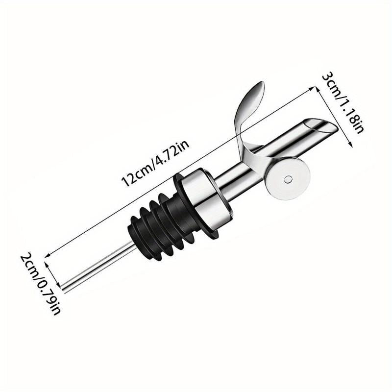 Stainless Steel Olive Vinegar Pourer Stopper Spout Kitchen Gadget