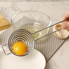 Stainless Steel Egg Yolk Separator for Perfectly Separated Eggs