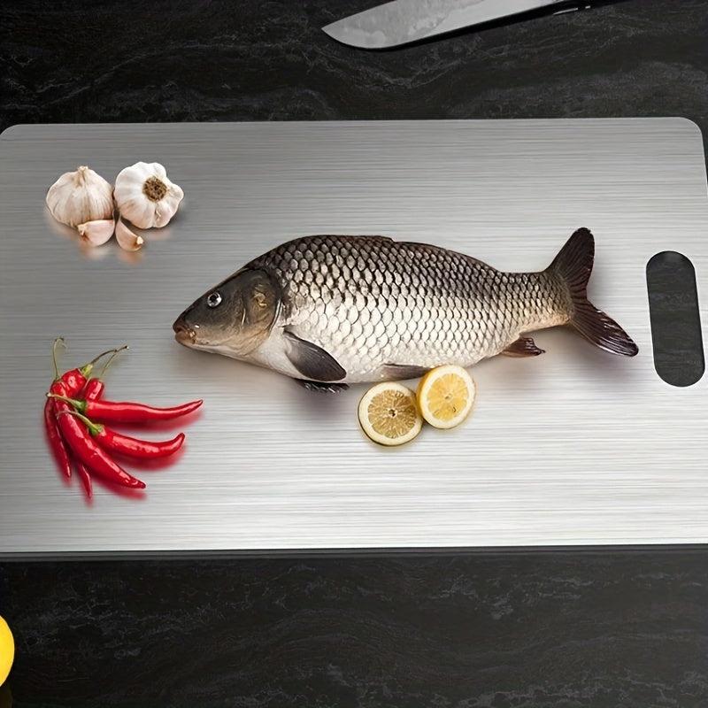 Stainless Steel Cutting Board for Kitchen and Dorm Essentials