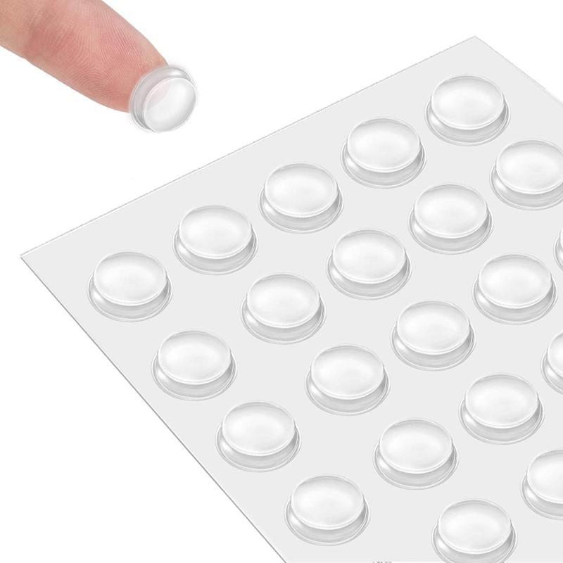 100pcs Clear Silicone Anti-collision Cabinet Door Bumpers
