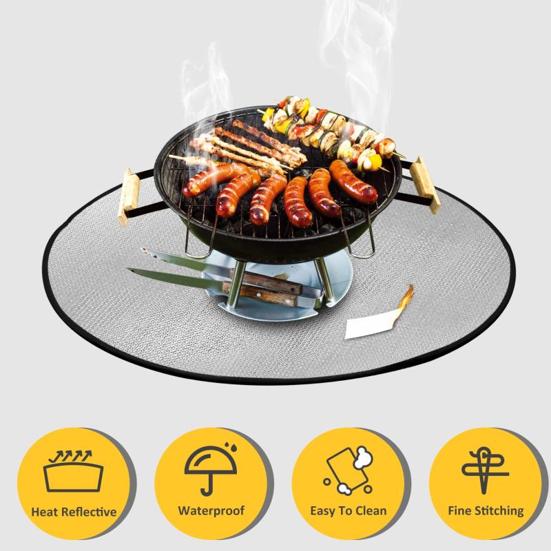 1pc Large BBQ Insulated Mat Fireproof Waterproof Heat Insulation Mat