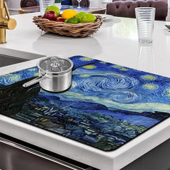 Diatom Mud Dish Drying Mat Kitchen Bathroom Sink Pad