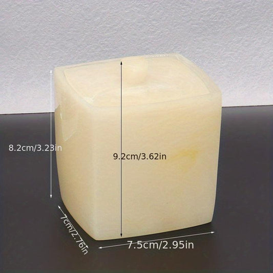 Dustproof Swab Box Bath Salt Container Plastic Storage Tank Cosmetic Organizer