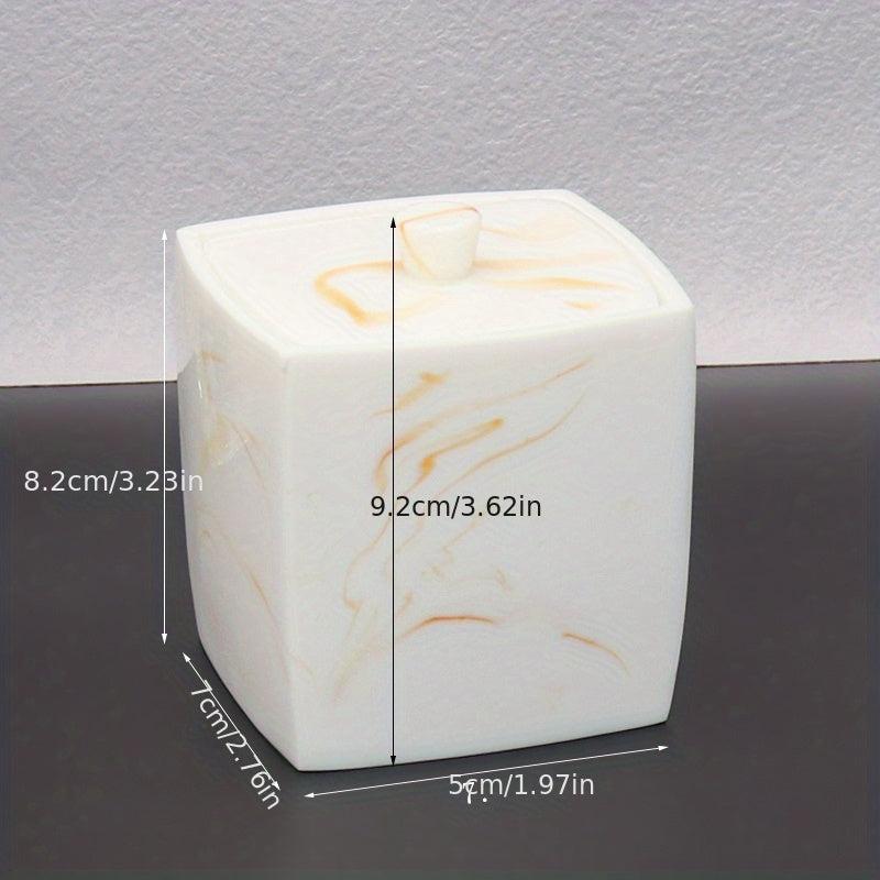 Dustproof Swab Box Bath Salt Container Plastic Storage Tank Cosmetic Organizer