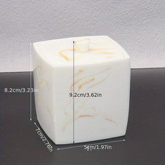 Dustproof Swab Box Bath Salt Container Plastic Storage Tank Cosmetic Organizer