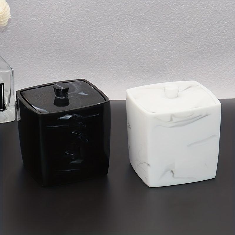 Dustproof Swab Box Bath Salt Container Plastic Storage Tank Cosmetic Organizer