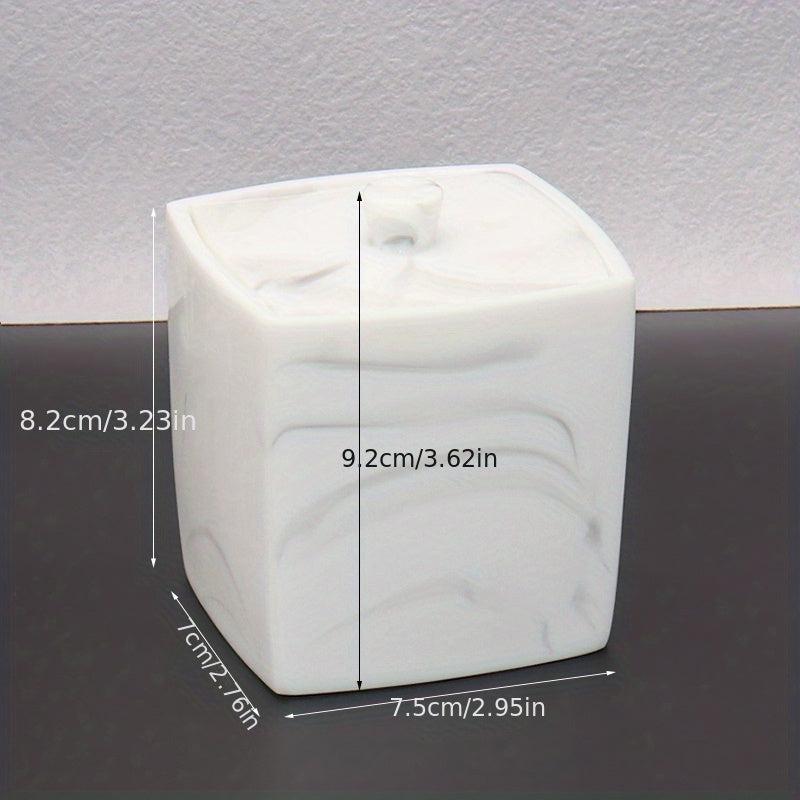 Dustproof Swab Box Bath Salt Container Plastic Storage Tank Cosmetic Organizer