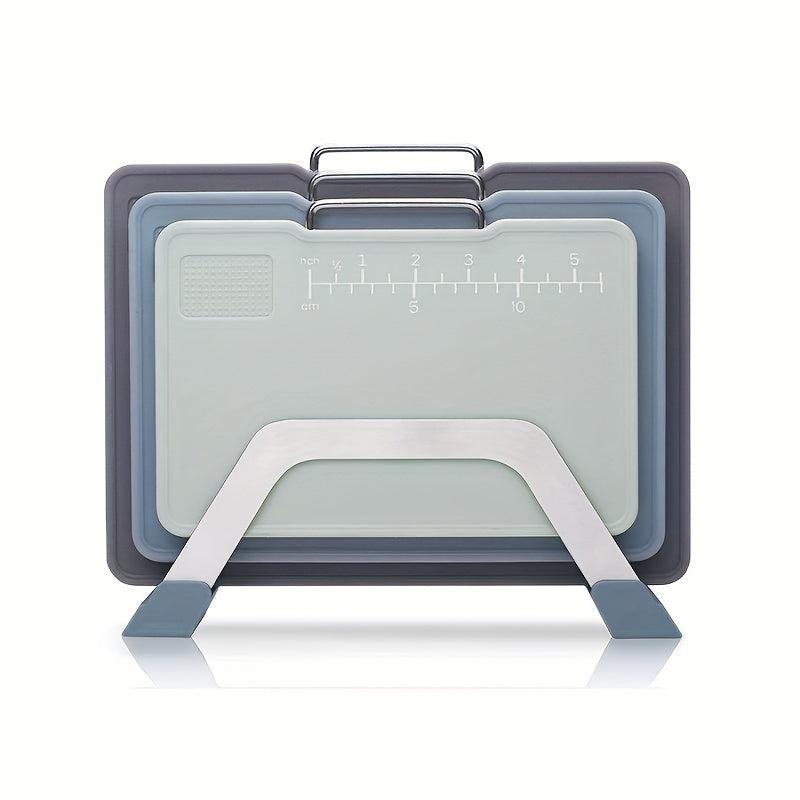 3pcs Multifunctional Cutting Board Set with Scale and Holder