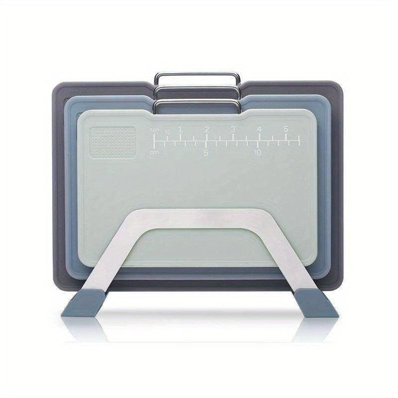 3pcs Multifunctional Cutting Board Set with Scale and Holder