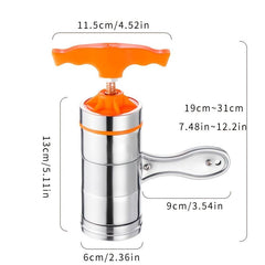 Stainless Steel Noodle Press Machine Manual Dough Presser