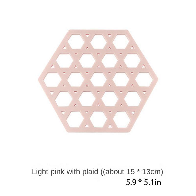 1pc Plastic Potholder Heat Insulation Pad Anti-scalding Bowl Mat