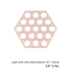 1pc Plastic Potholder Heat Insulation Pad Anti-scalding Bowl Mat