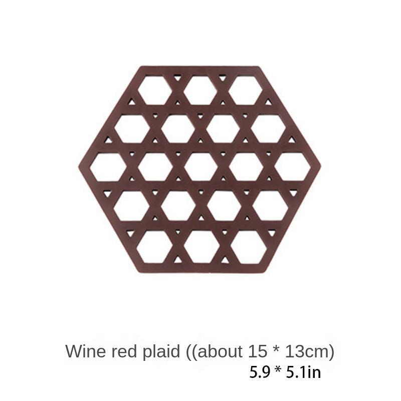 1pc Plastic Potholder Heat Insulation Pad Anti-scalding Bowl Mat